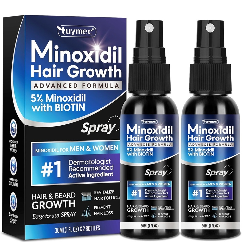Pack Of 2 Minoxidil Hair Growth Spray Hair Growth Serum